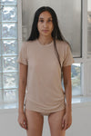 BASERANGE Classic Bamboo Fiber and Cotton Slim Fit T-shirt Series Collection Round Neck Bottoming Shirt France BAS-TOCT-BL-000-HAPTIC